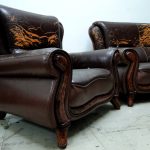 沙發修理前損壞情況