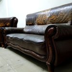 沙發修理前損壞情況