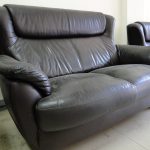 皮沙發修理前