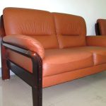 沙發換皮修理後