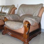 皮沙發換皮修理前