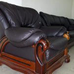 皮沙發換皮修理成品
