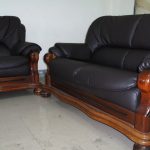 皮沙發換皮修理成品