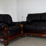 皮沙發換皮修理成品