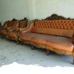 沙發修理前全景