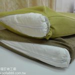 椅墊泡棉包覆絲棉,並車縫內裡