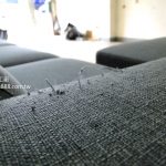 布沙發修理前
