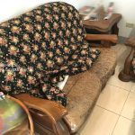 皮沙發改布修理前