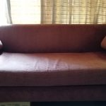 布沙發修理前