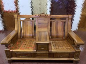 客戶提供的實木椅照片與尺寸