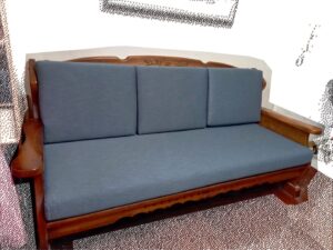 客戶所傳來的椅墊就定位的相片