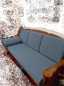 客戶所傳來的椅墊就定位的相片