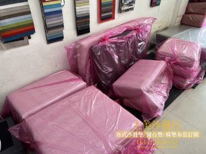 高密度泡棉與涼感布訂做的沙發椅墊